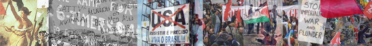 Toppbanner: Folket kjempar, folket sigrar!