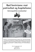 R&oslash;d feminisme mot patriarkat og kapitalisme