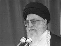 Irans &oslash;verste leder Ayatollah Ali Hoseini-Khamenei