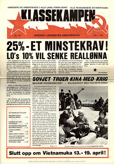 Klassekampen nr. 3, 1970