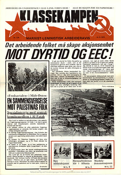 Klassekampen nr. 9, 1970