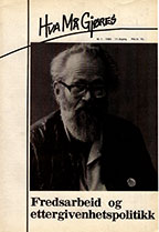 Hva må gjøres nr. 1, 1984