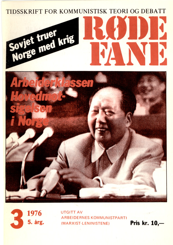 Forside Røde Fane nr 3, 1976